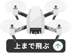 上まで飛ぶ